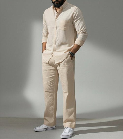 Essence Top & Bottom Set Of Linen, Luxury And Style