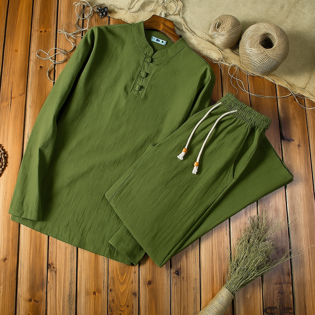 Royal Top & Bottom Set Of Linen, Luxury And Style