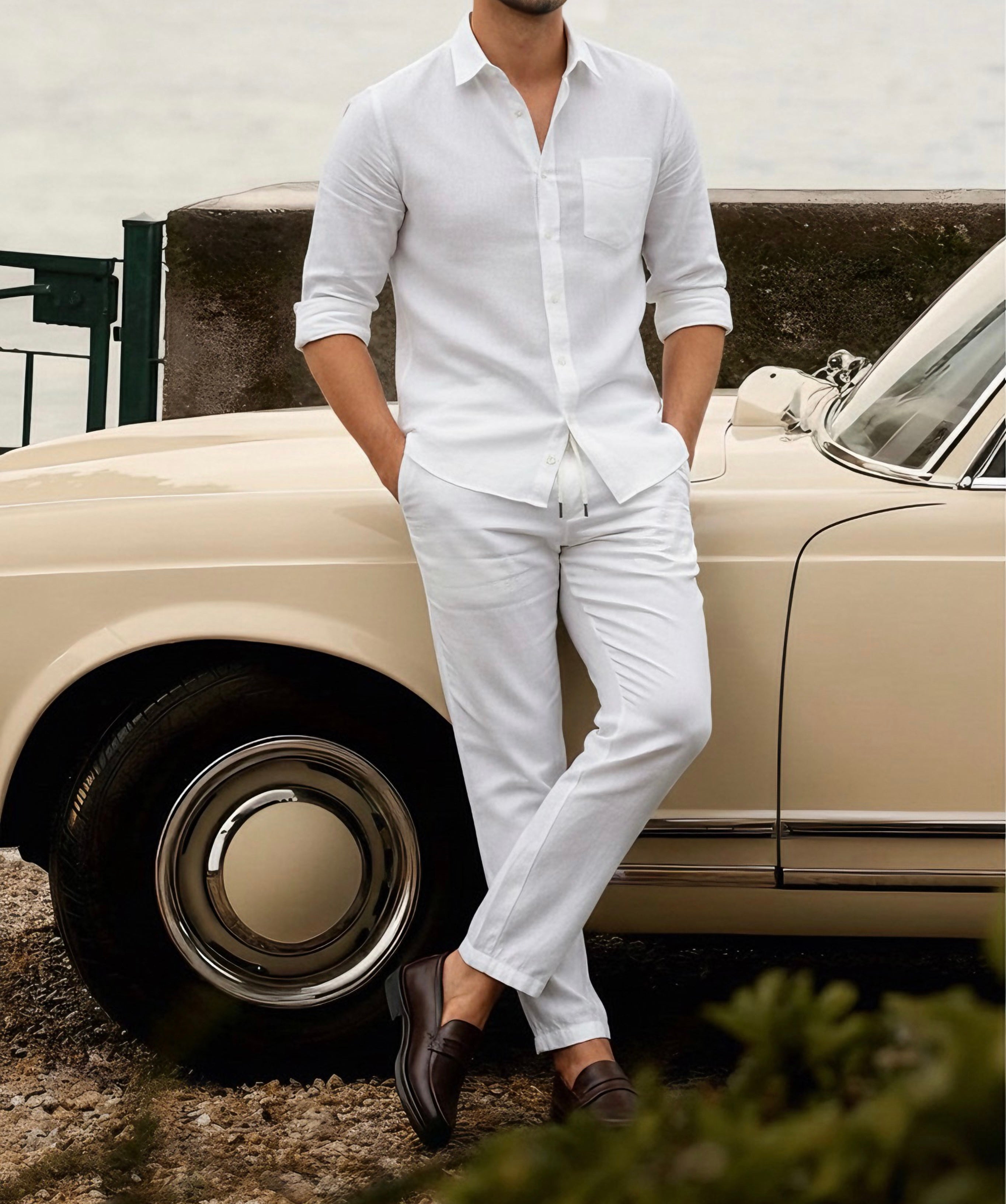 Essence Top & Bottom Set Of Linen, Luxury And Style