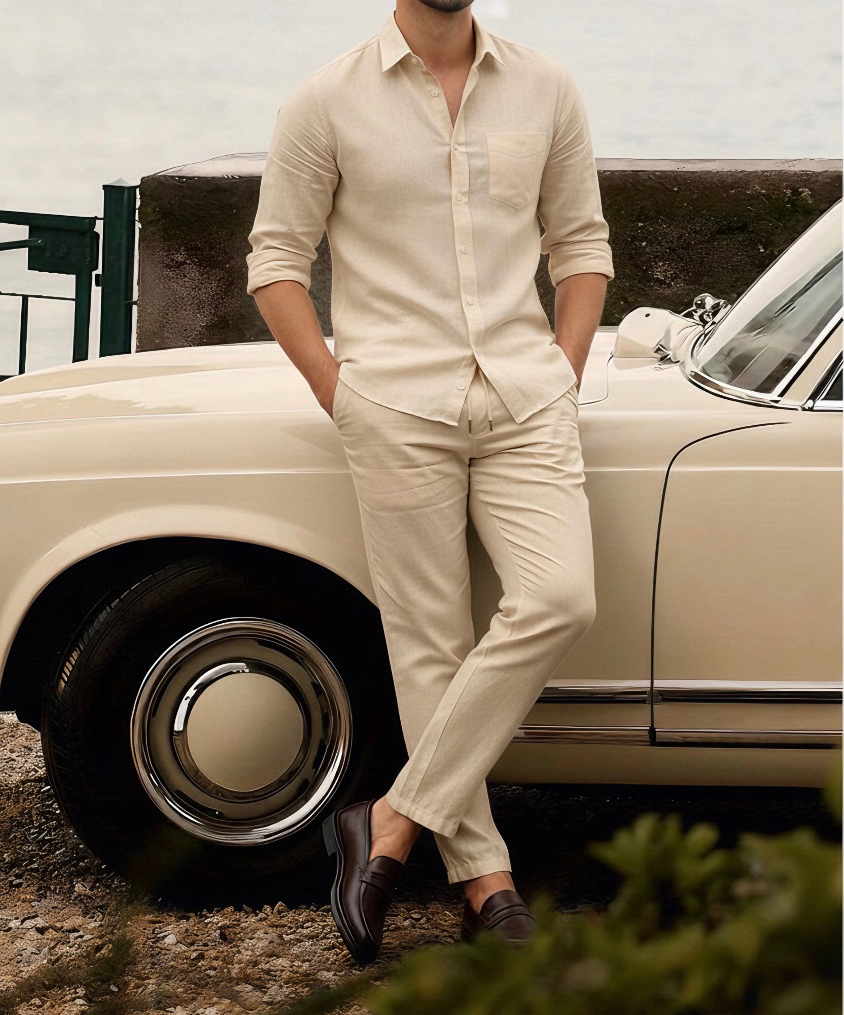 Essence Top & Bottom Set Of Linen, Luxury And Style