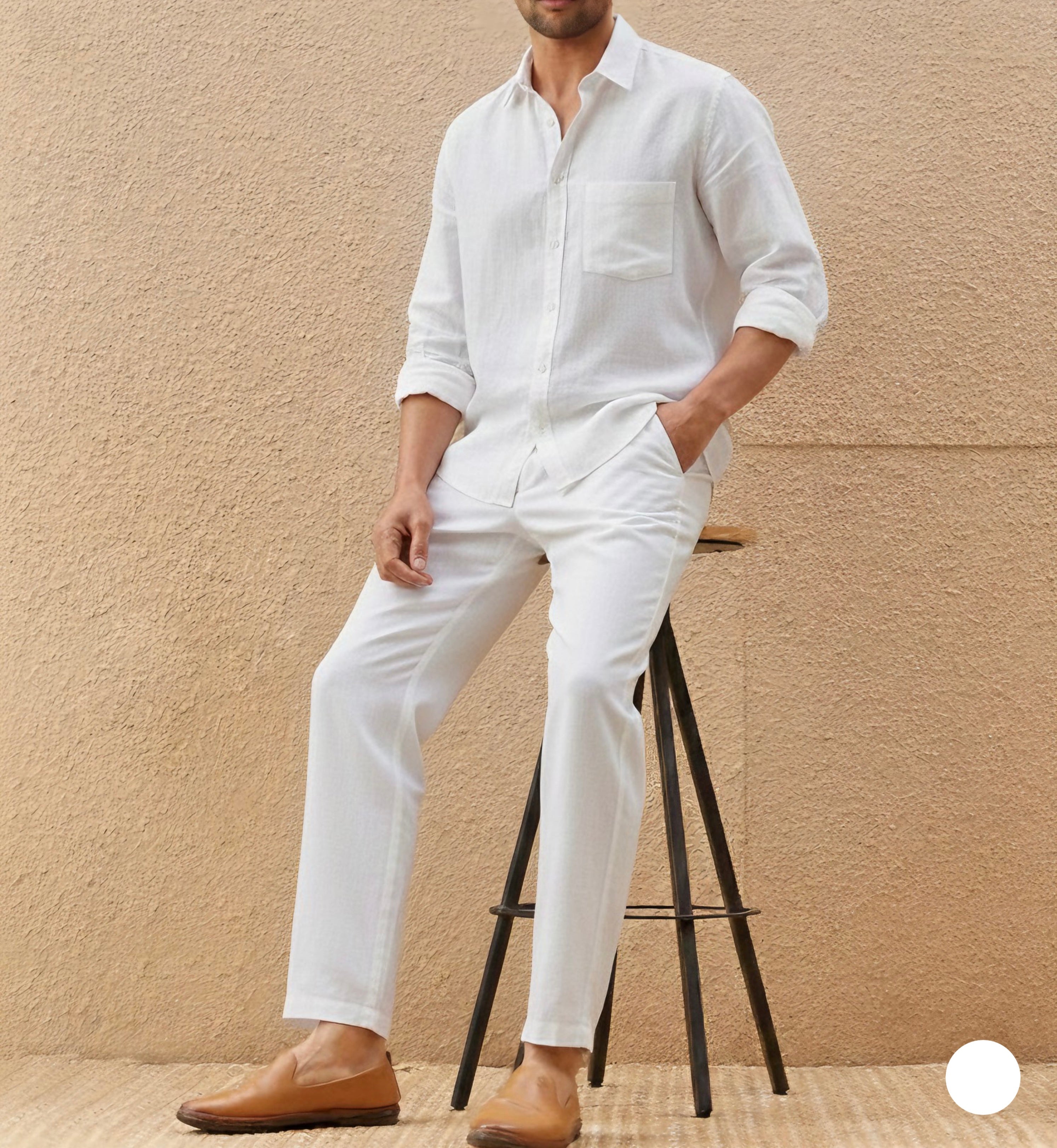 Lavish Top & Bottom Set Of Linen, Luxury And Style